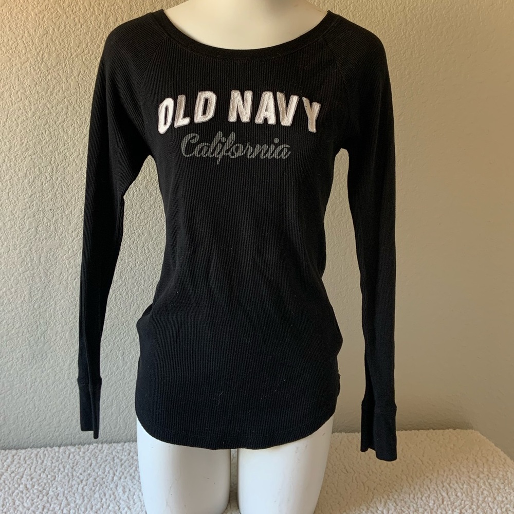Old Navy waffle knit long sleeve top.